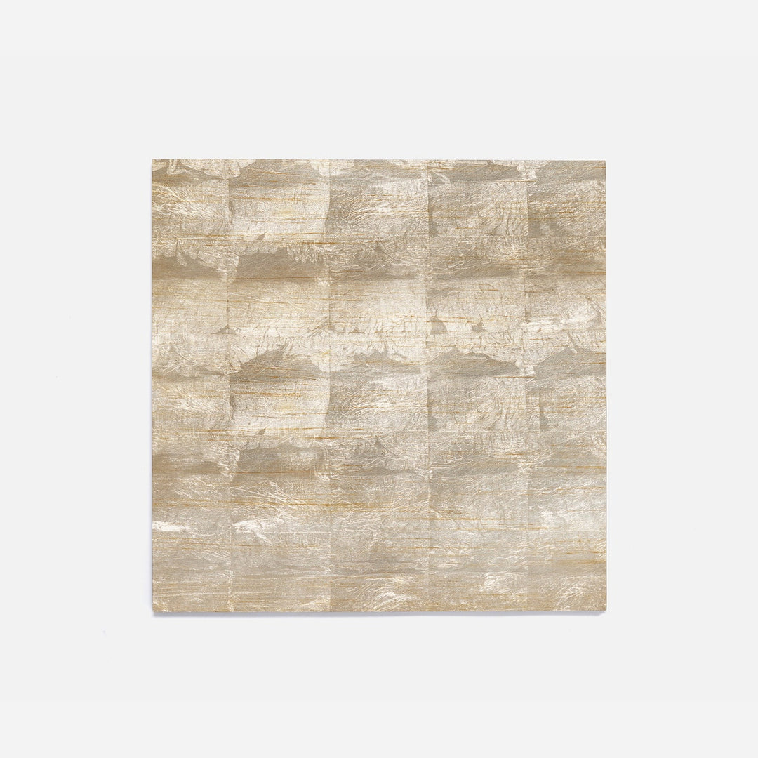 Odessa Lacquered Square Placemat Silver Leaf Pack/2