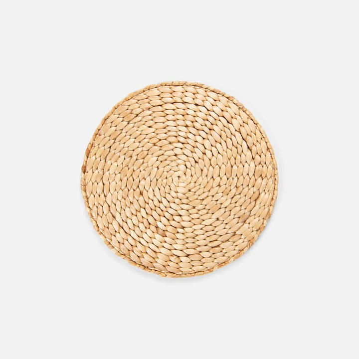 Clayton Natural Round Placemat Water Hyacinth Pack/4