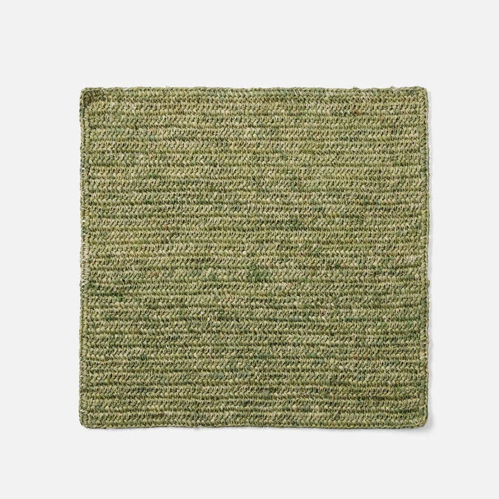 Emmy Green Crochet Square Placemat Raffia Pack/4