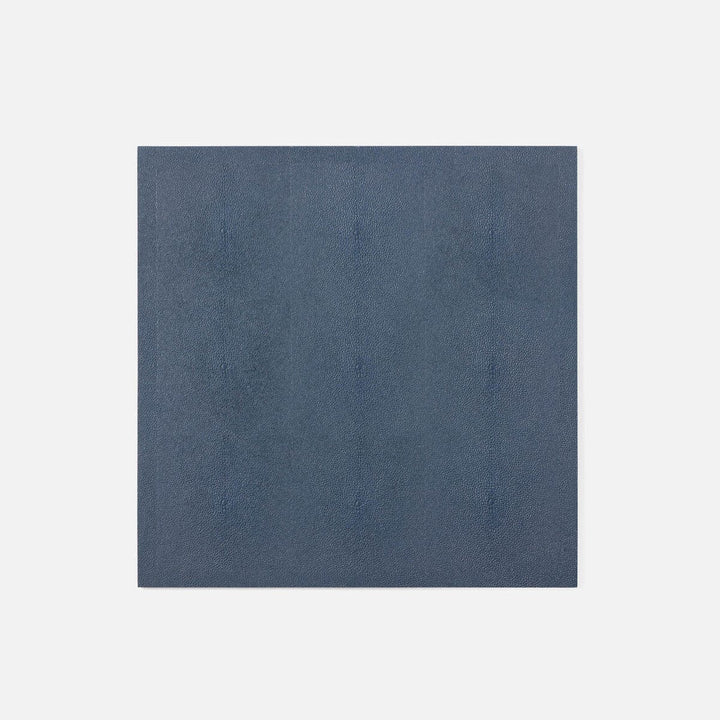 Henry Navy Square Placemat Realistic Faux Shagreen Pack/2