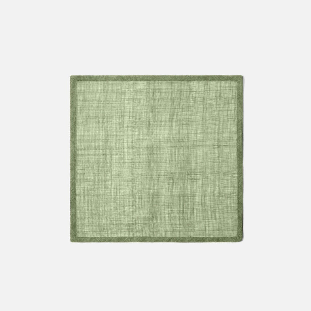June Green Quartz Square Placemat Abaca Pack/4