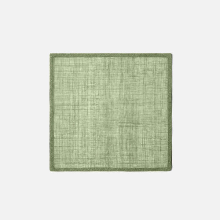 June Green Quartz Square Placemat Abaca Pack/4