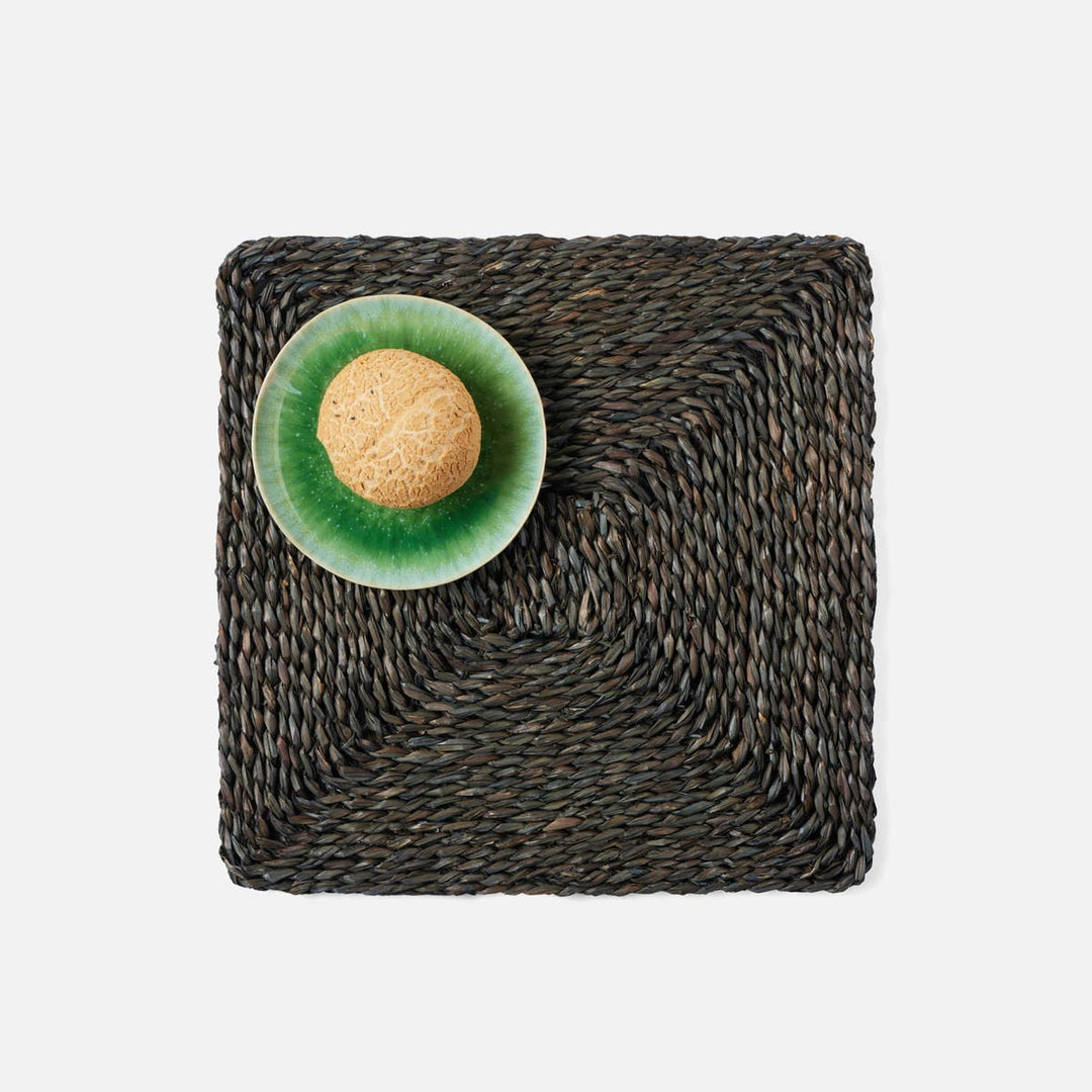 Lucian Charcoal Seagrass Square Placemat Pack/4
