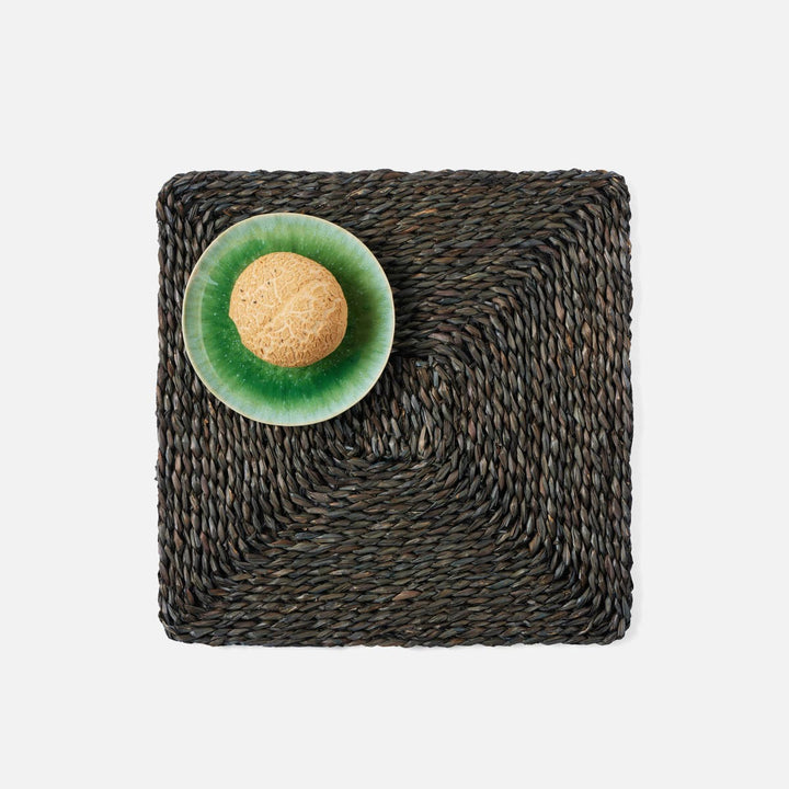 Lucian Charcoal Seagrass Square Placemat Pack/4