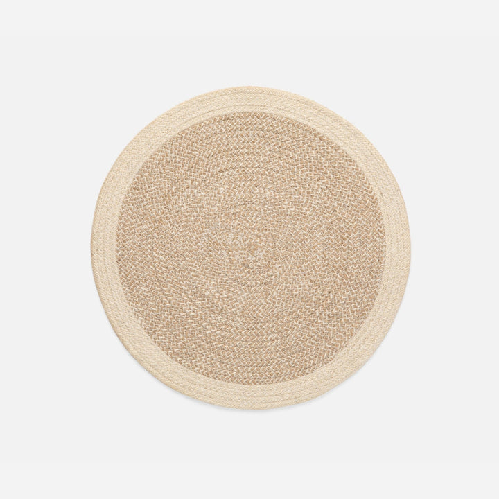 Shia Dark Round Placemat Jute/Cotton Mix Pack/4