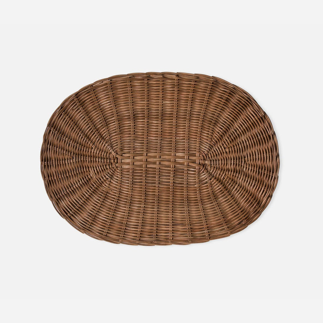Tisbury Honey Rattan Oval Placemat Pack/4