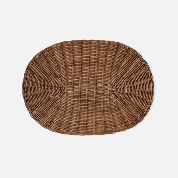 Tisbury Honey Rattan Oval Placemat Pack/4