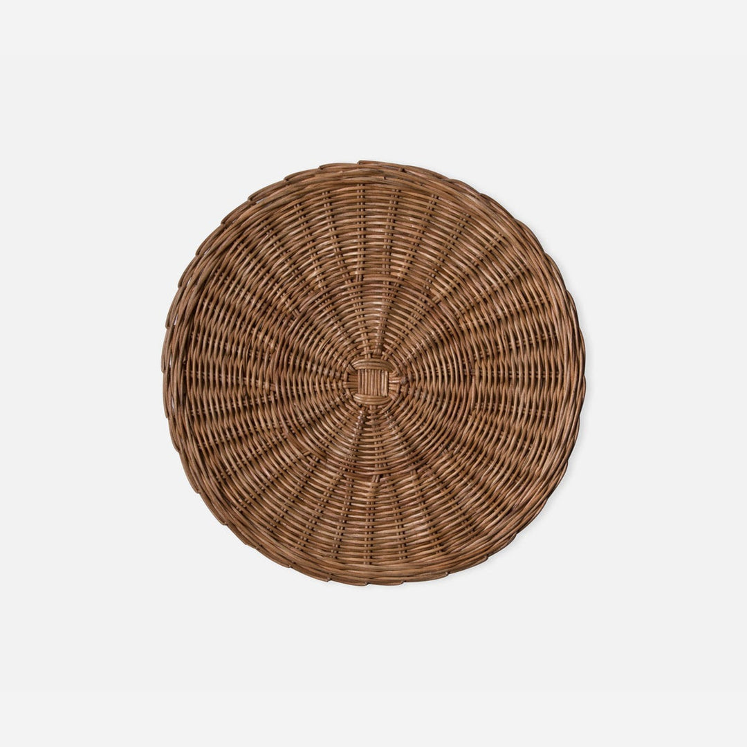 Tisbury Honey Rattan Round Placemat Pack/4