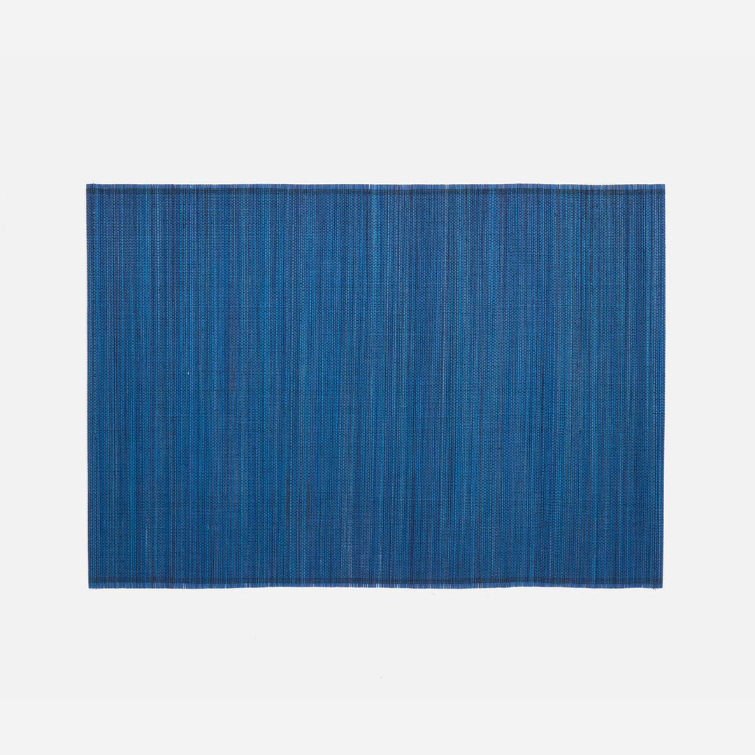 Varden Mixed Navy Rectangular Placemat Bamboo Pack/6