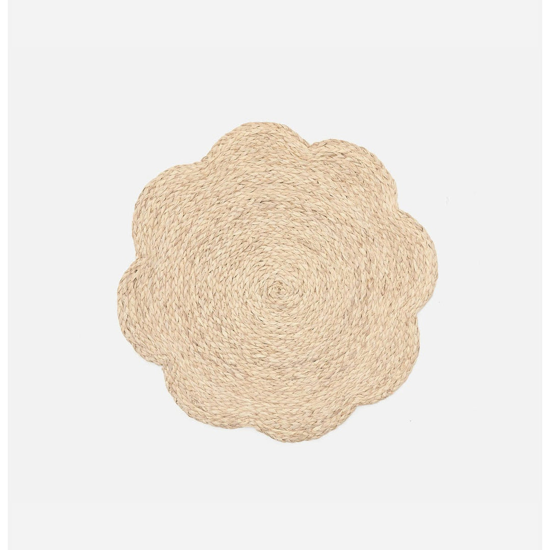 Vera Bleached Flower Placemat Raffia Pack/4