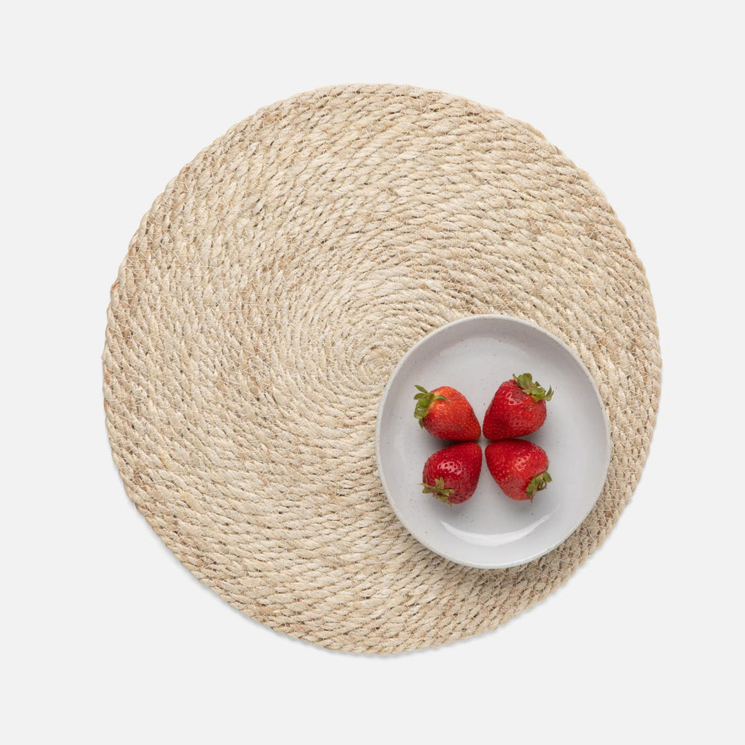Whitley Round Placemat Natural Jute Pack/4