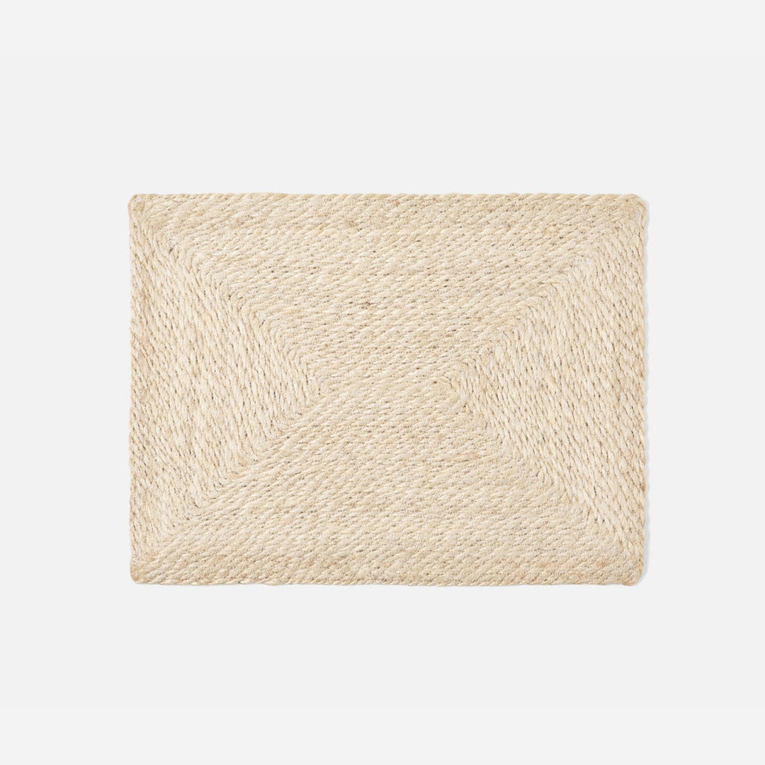 Whitley Rectangular Placemat Natural Jute Pack/4