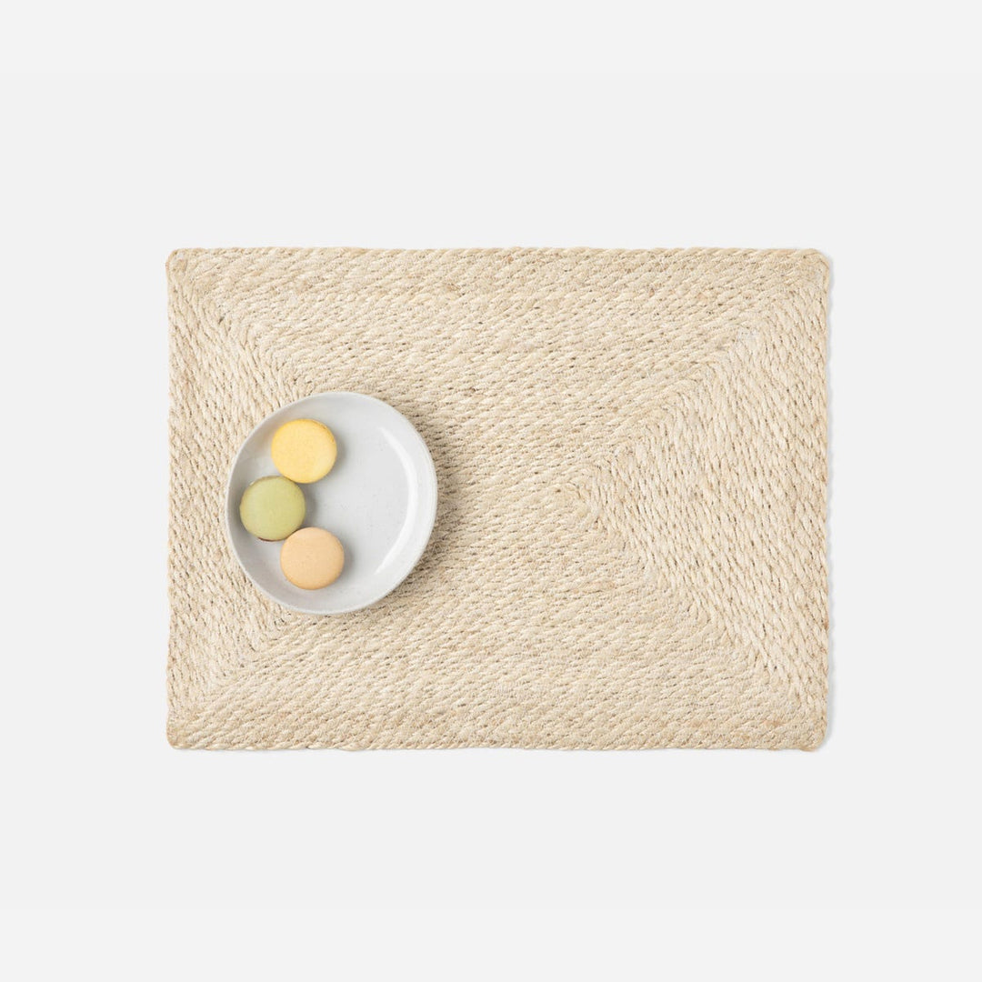 Whitley Rectangular Placemat Natural Jute Pack/4