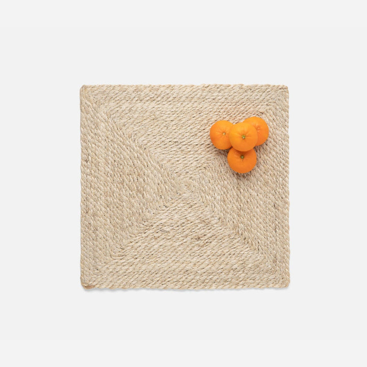 Whitley Square Placemat Natural Jute Pack/4