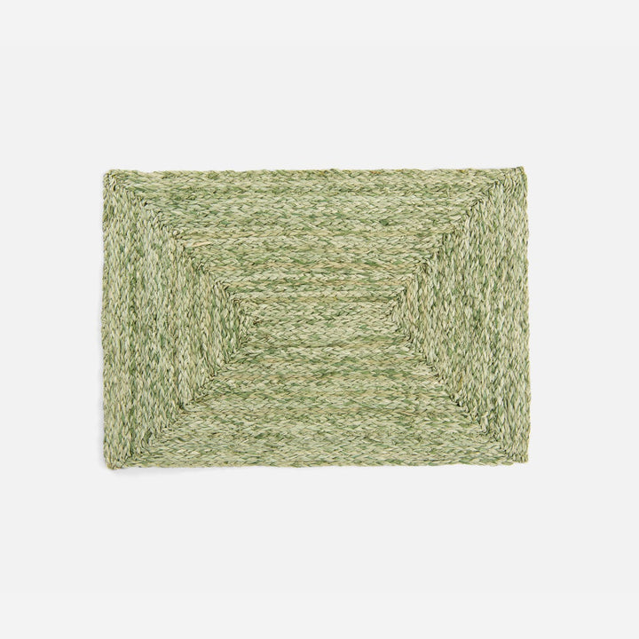 Zoey Pale Green Rectangular Placemat Raffia Pack/4