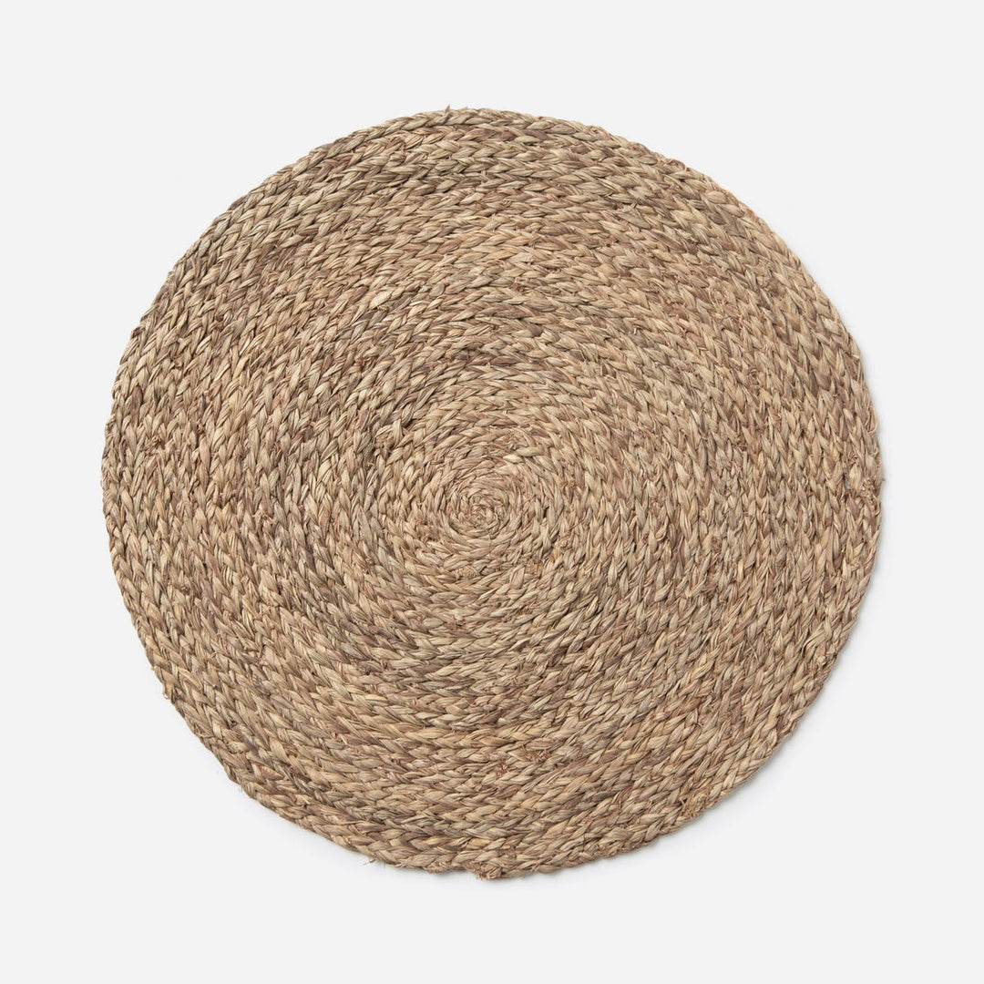Zoey Mixed Taupe Round Placemat Raffia Pack/4