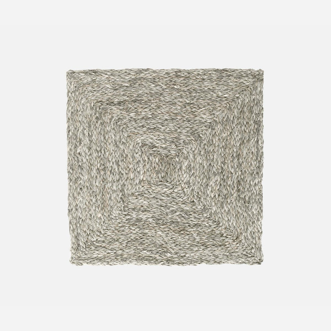 Zoey Mixed Gray Square Placemat Raffia Pack/4