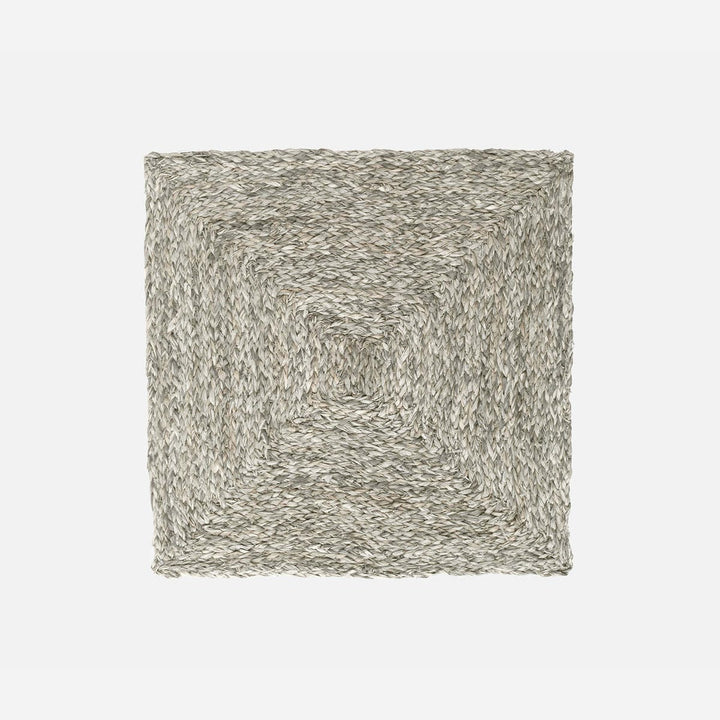 Zoey Mixed Gray Square Placemat Raffia Pack/4