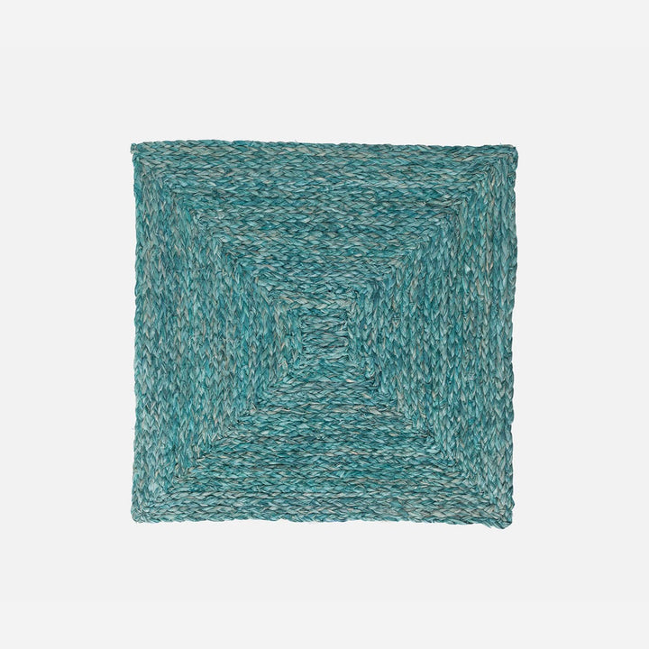Zoey Mixed Blue Square Placemat Raffia Pack/4