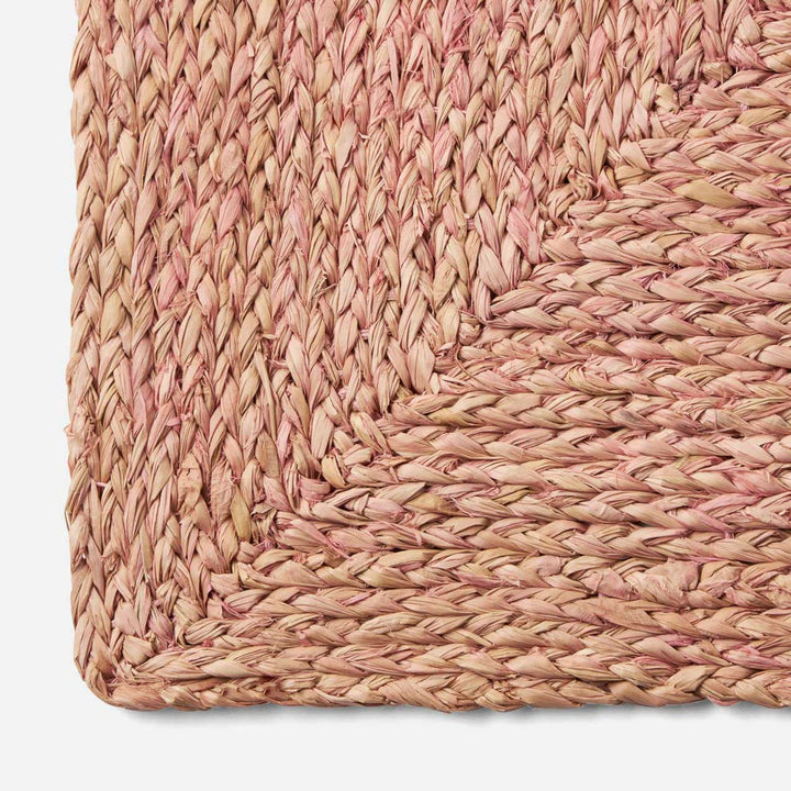 Zoey Light Pink Square Placemat Raffia Pack/4