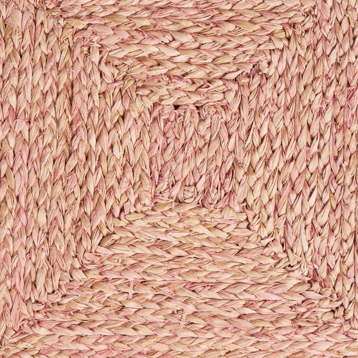 Zoey Light Pink Square Placemat Raffia Pack/4