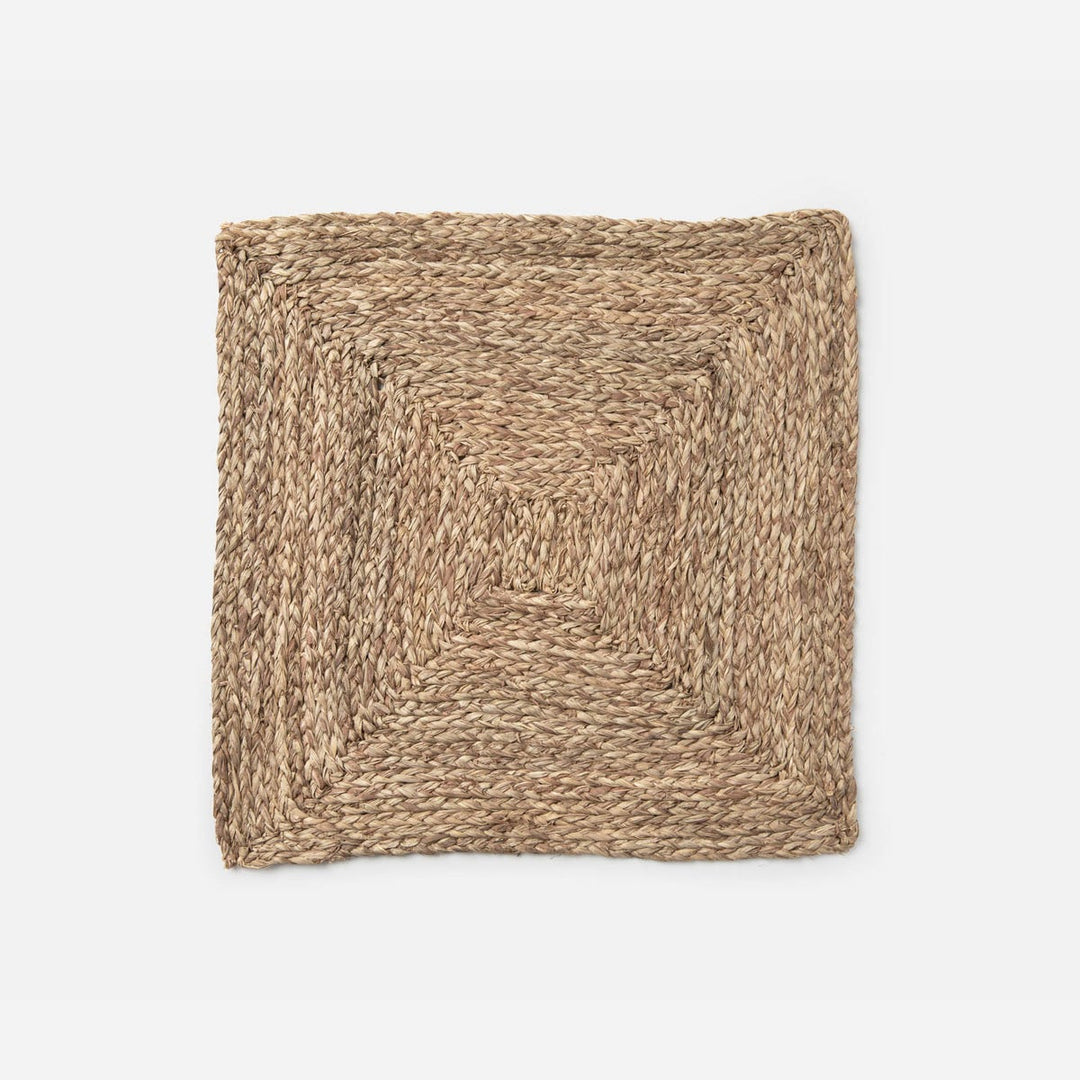 Zoey Mixed Taupe Square Placemat Raffia Pack/4