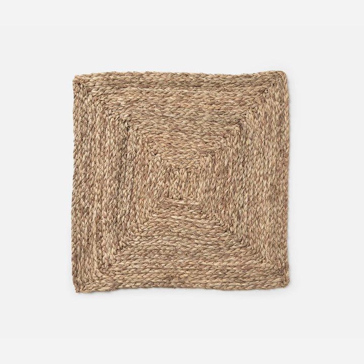 Zoey Mixed Taupe Square Placemat Raffia Pack/4
