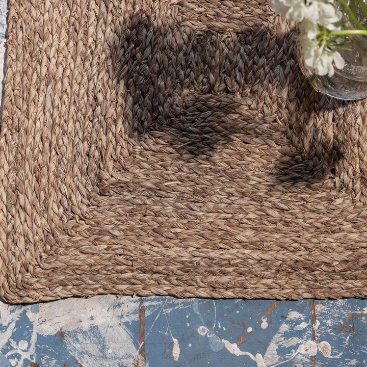 Zoey Mixed Taupe Square Placemat Raffia Pack/4