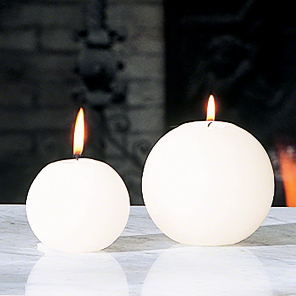 Ball Candle - Unscented-Global Views-GVSA-5142-Decorative Objects3"-2-France and Son