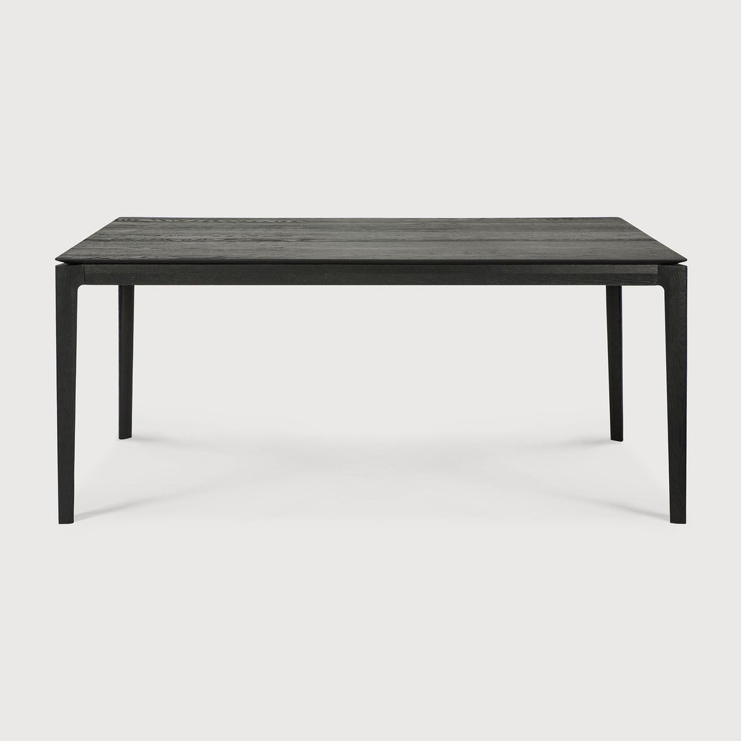 Bok Dining Table - 63 x 31.5 in, Varnished, Oak black view