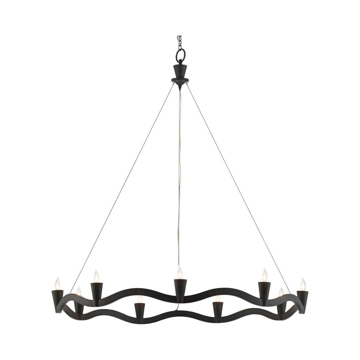 Serpentina Black Chandelier