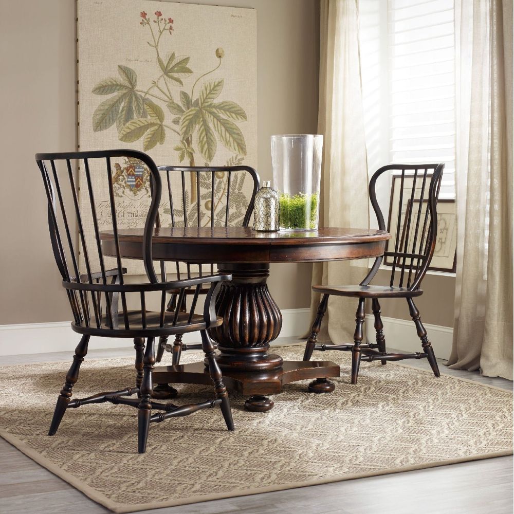 Dining Chairs Tranquil Spindle Arm Chair - Ebony