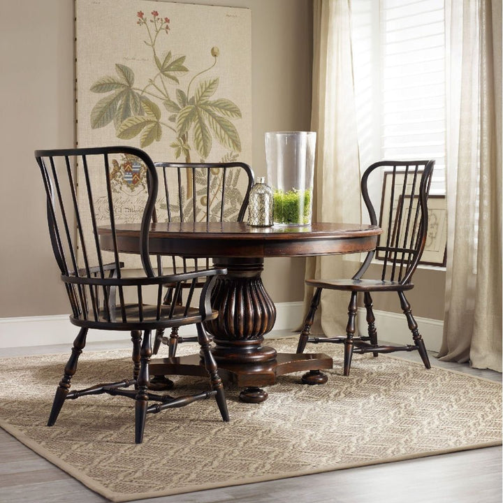 Dining Chairs Tranquil Spindle Arm Chair - Ebony