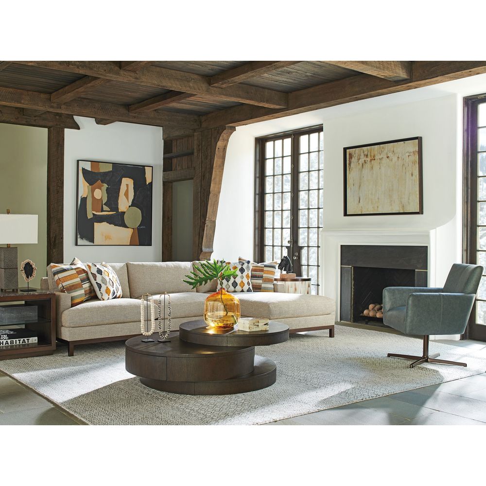 Coffee Tables Mountaineer Round Cocktail Table - Mocha