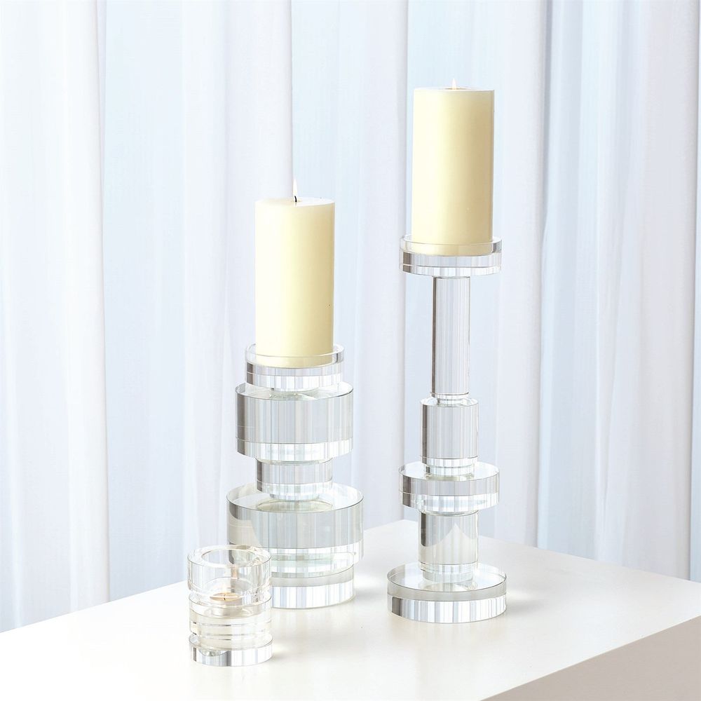 Brilliant Round Pillar Holder-Sm