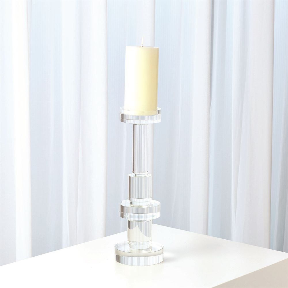 Candle Holders Brilliant Round Pillar Holder-Sm