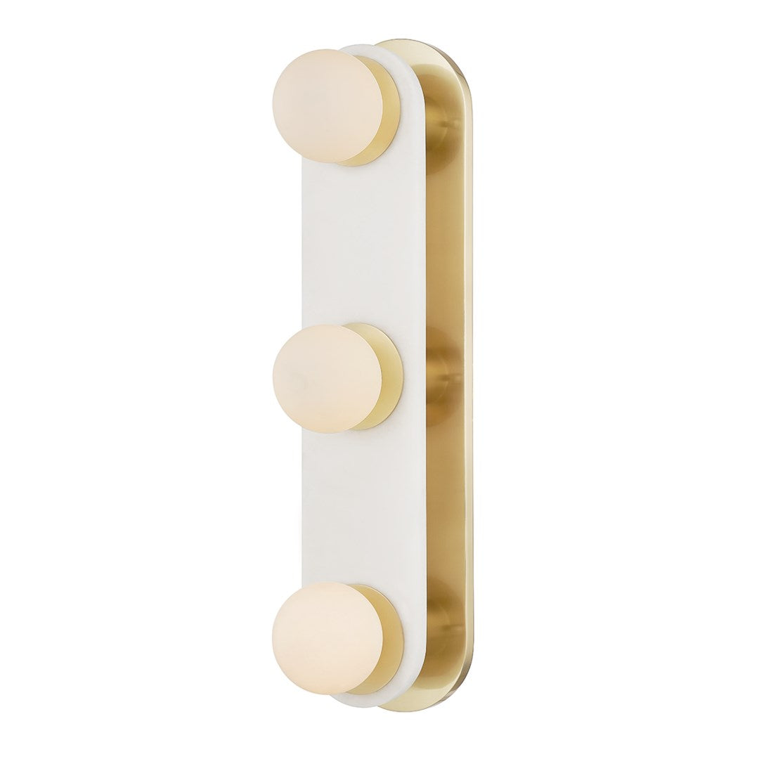 Zora 3 Light Bath Sconce-Mitzi-HVL-H797303-AGB-Bathroom Lighting-1-France and Son