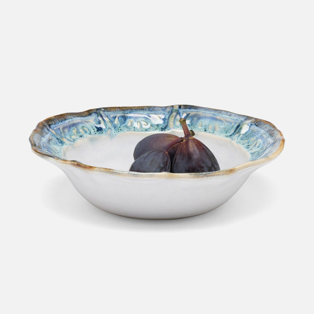 Delara Light Azure Pasta Bowl Stoneware Pack/4