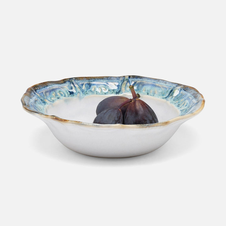 Delara Light Azure Pasta Bowl Stoneware Pack/4
