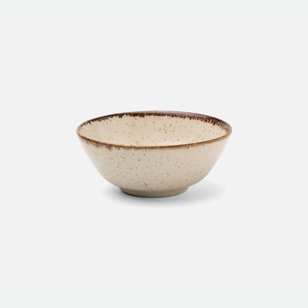 Amaya Speckled Ivory Cereal/Ice Cream Bowl Pack/4