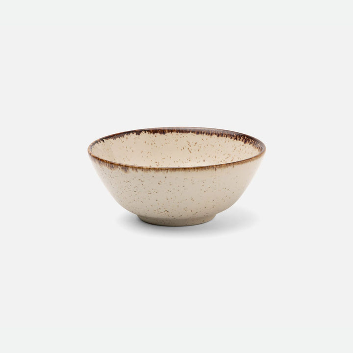 Amaya Speckled Ivory Cereal/Ice Cream Bowl Pack/4