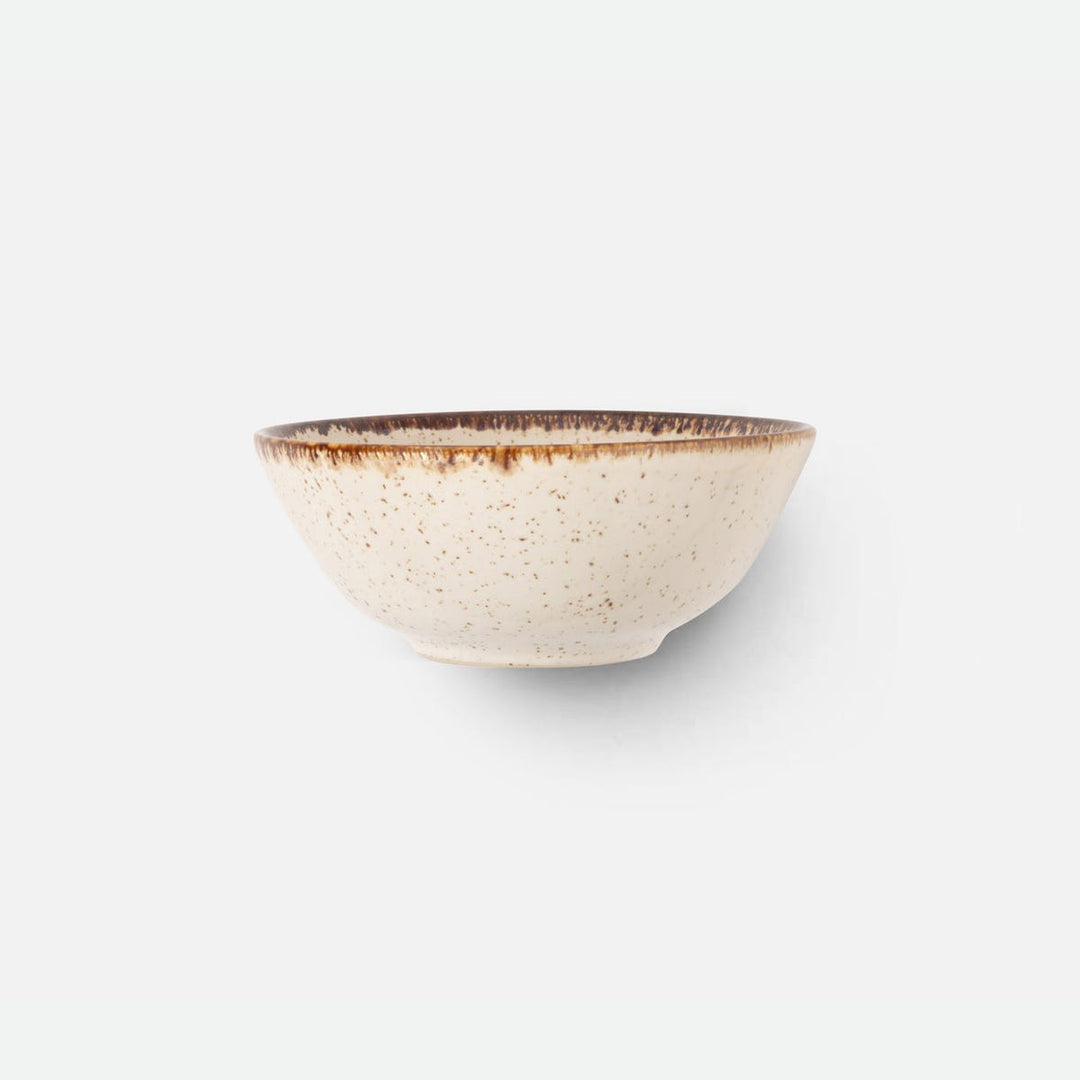 Amaya Speckled Ivory Cereal/Ice Cream Bowl Pack/4