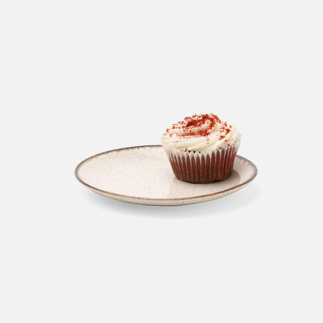 Amaya Speckled Ivory Salad/Dessert Plate Pack/4