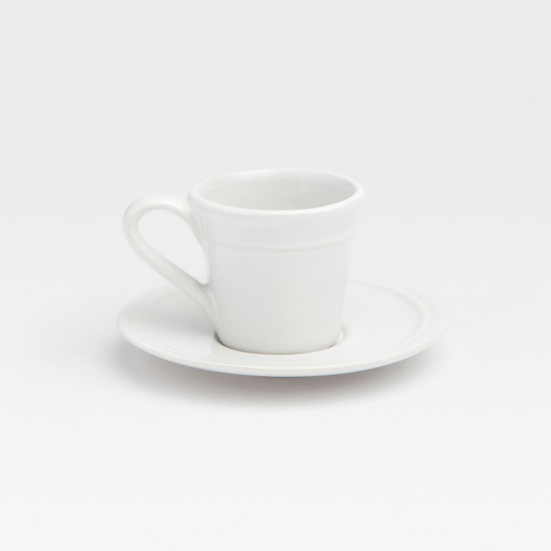 Ariana White Espresso Cup And Saucer Pack/4