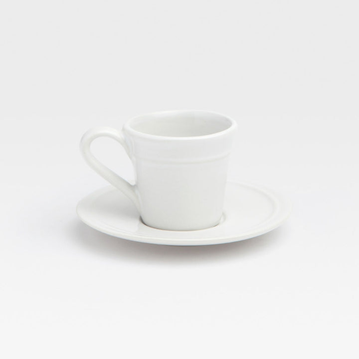 Ariana White Espresso Cup And Saucer Pack/4