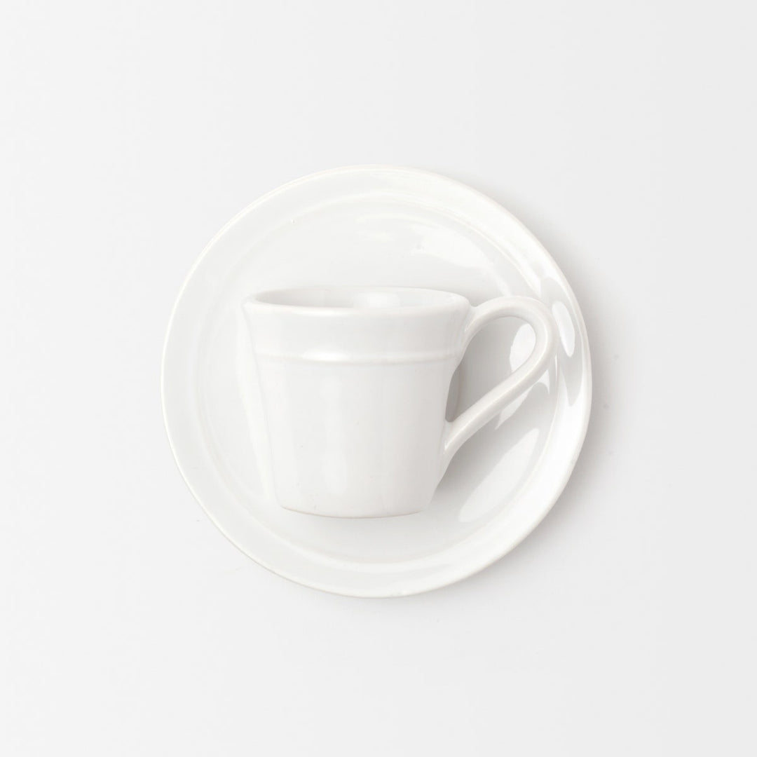 Ariana White Espresso Cup And Saucer Pack/4