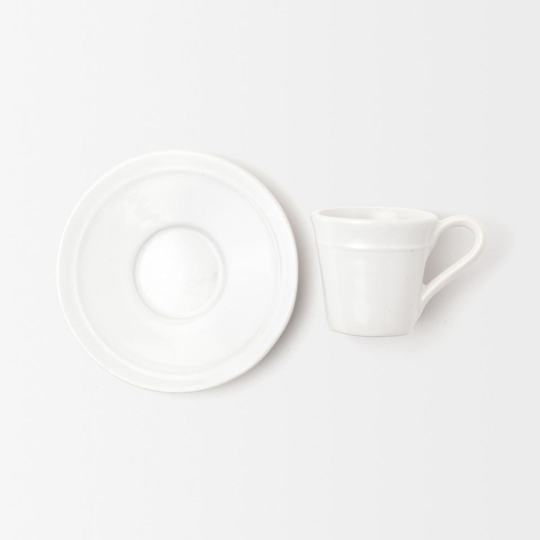 Ariana White Espresso Cup And Saucer Pack/4