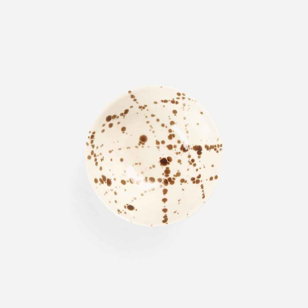 Delaney Bronze Splatter Cereal/Ice Cream Bowl Pack/4