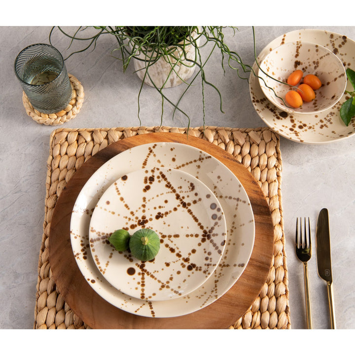 Delaney Bronze Splatter Dinner Plate Pack/4