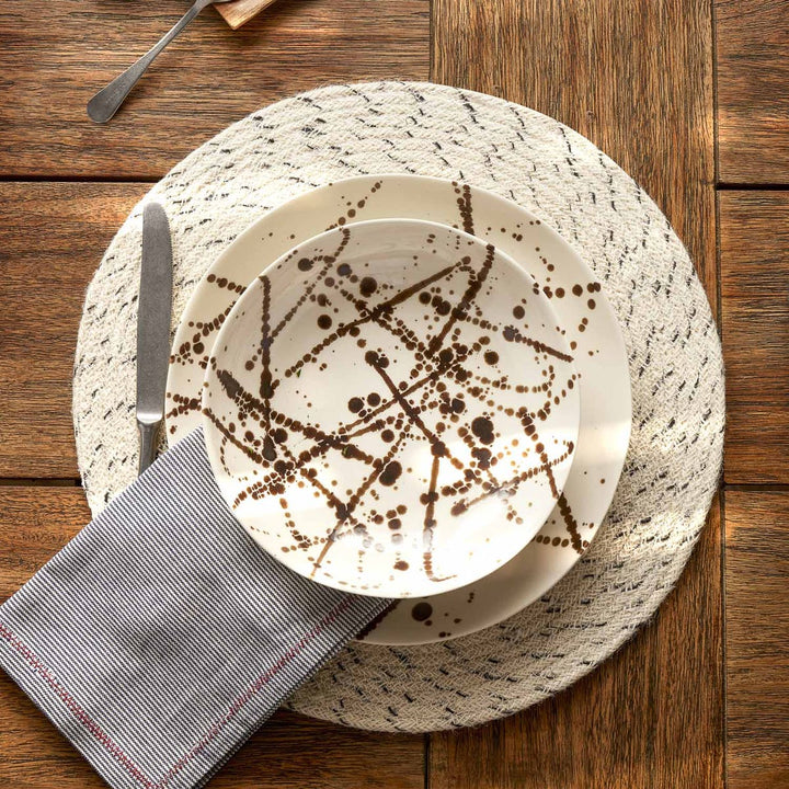 Delaney Bronze Splatter Pasta/Soup Bowl Pack/4
